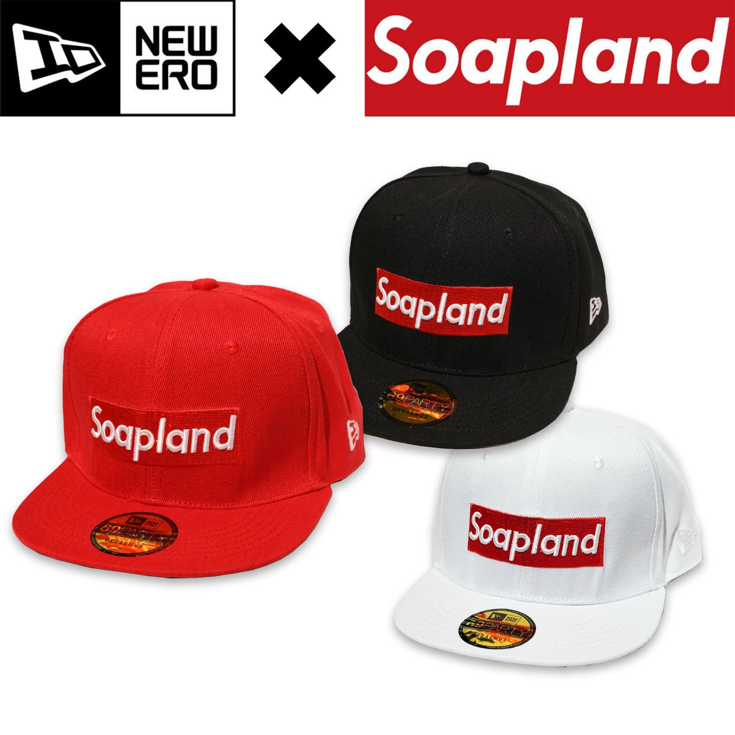 NEW ERO × Soapland フラットバイザー キャップ