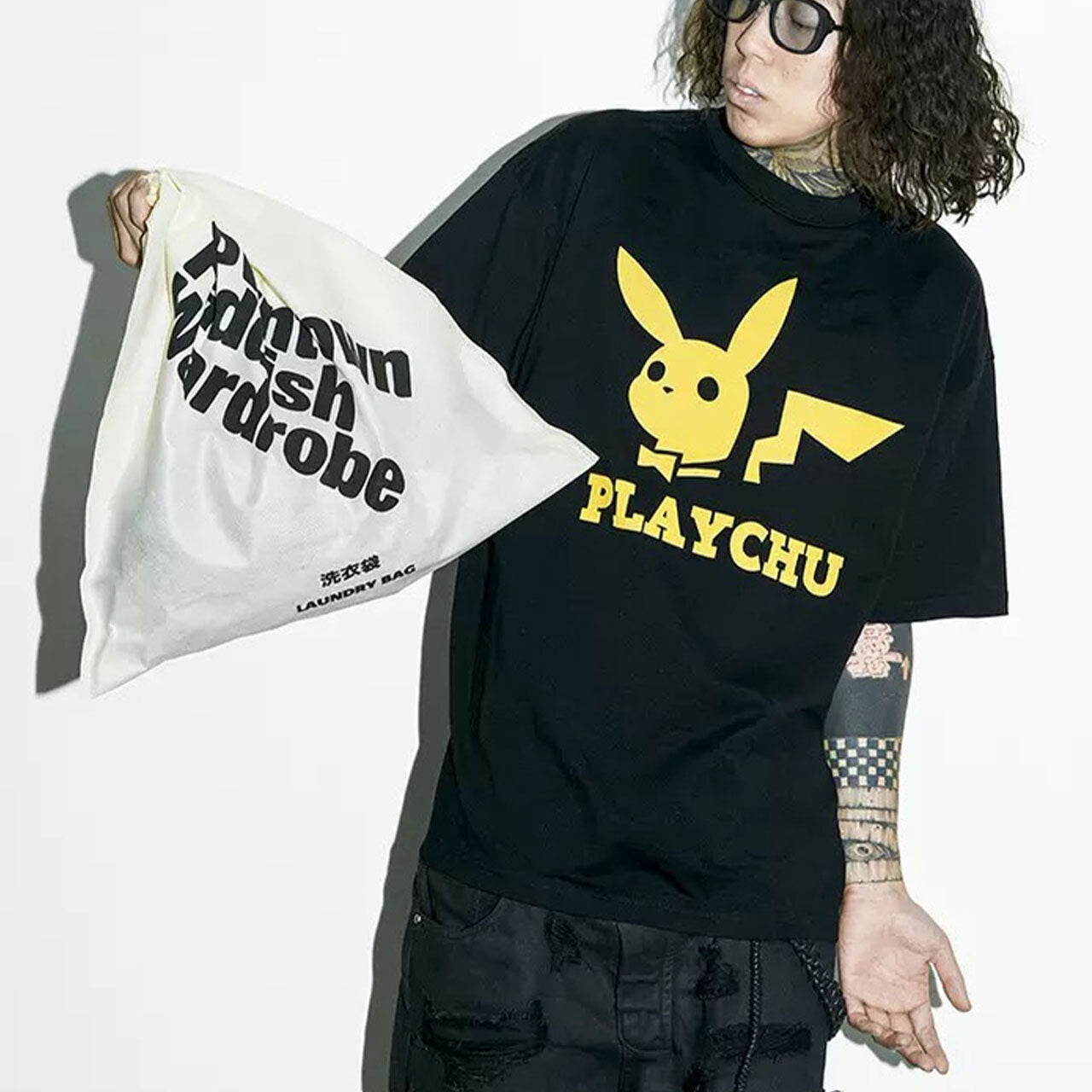 PLAYCHU Tシャツ 全2色【ご注文から2~4週間前後での発送】