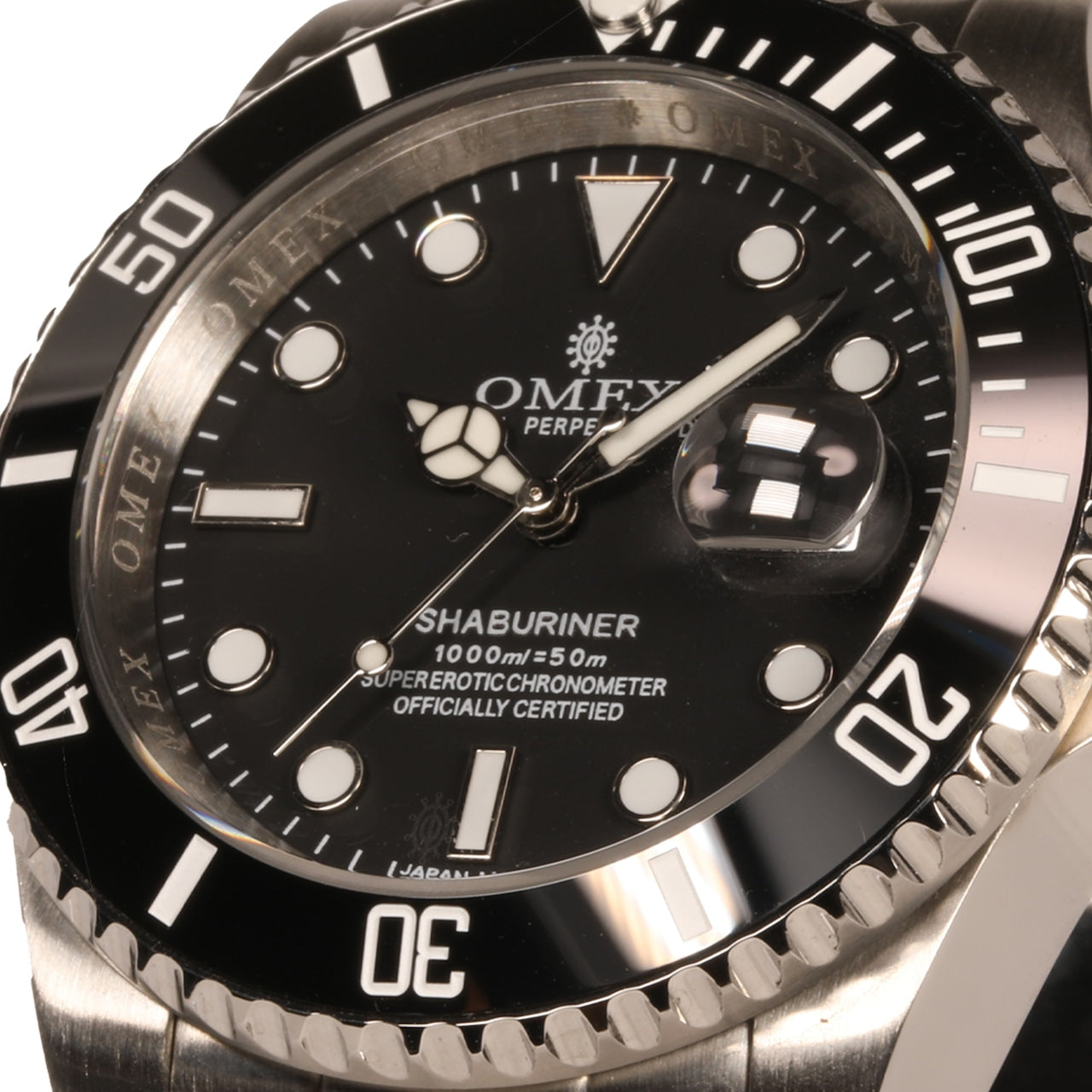 【レビュー特典付き】OMEX シャブリーナ オートマチック シルバー×ブラック