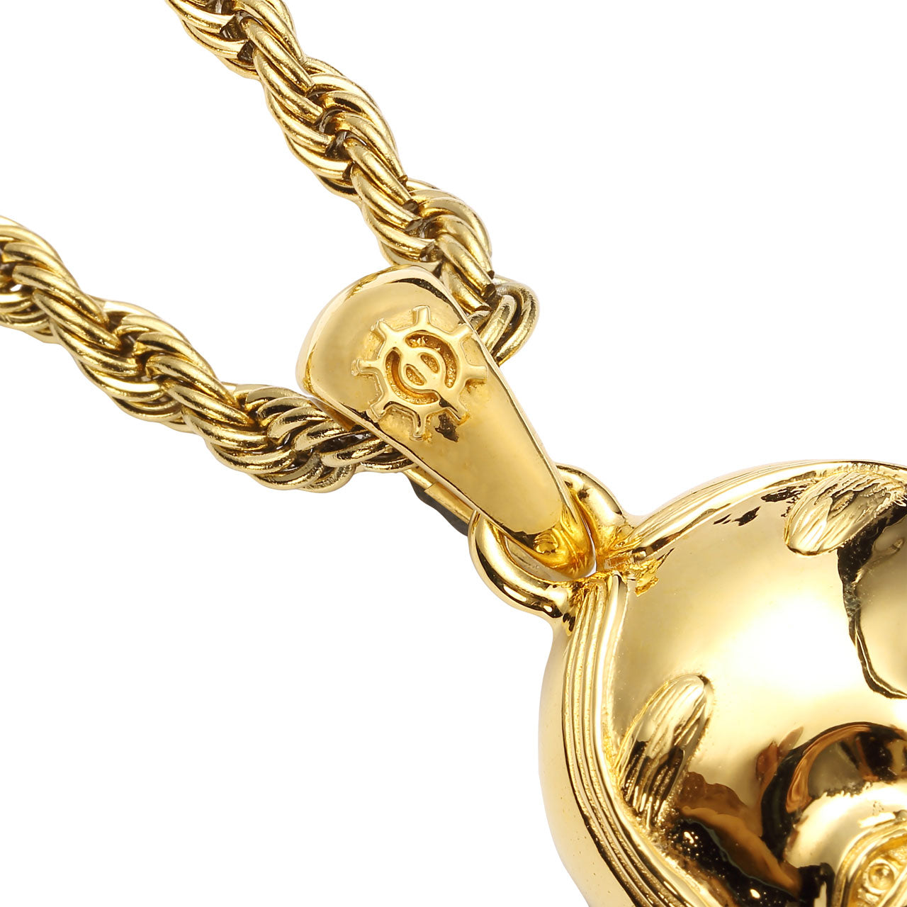 《受注販売》ゴールド(Silver925/K18GP) 能面 ネックレス チャーム ※納期:約2~4週間