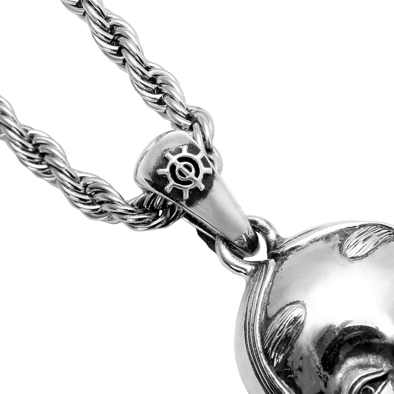 《受注販売》シルバー(Silver925)能面 ネックレス チャーム ※納期:約2~4週間