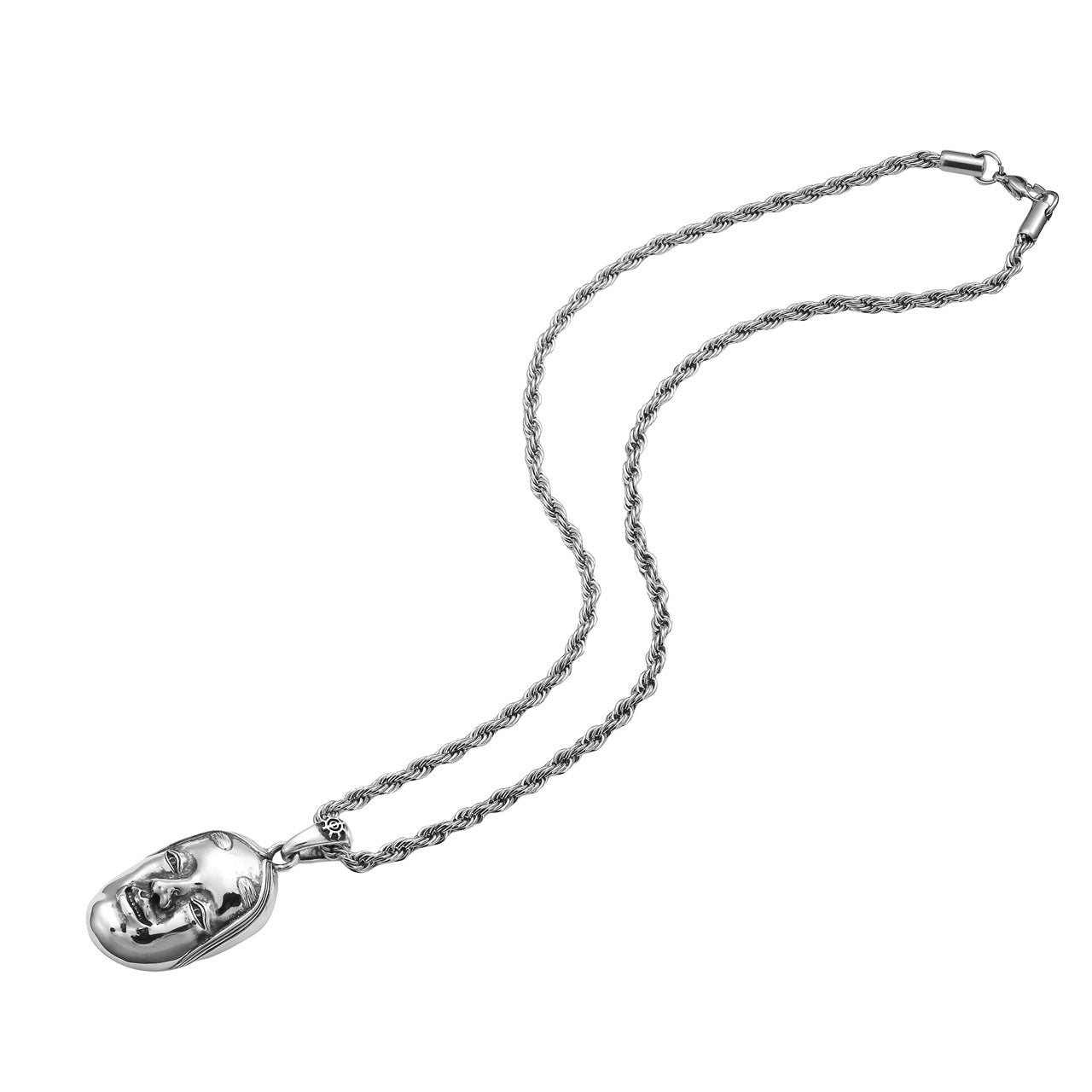 《受注販売》シルバー(Silver925)能面 ネックレス チャーム ※納期:約2~4週間
