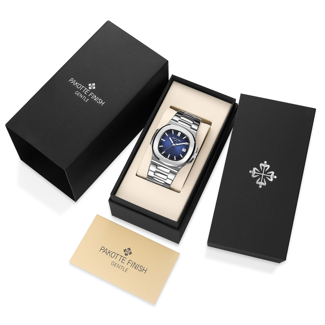 【レビュー特典付き】PAKOTTE FINISH ドーシマス?モデル シルバー×ブルー