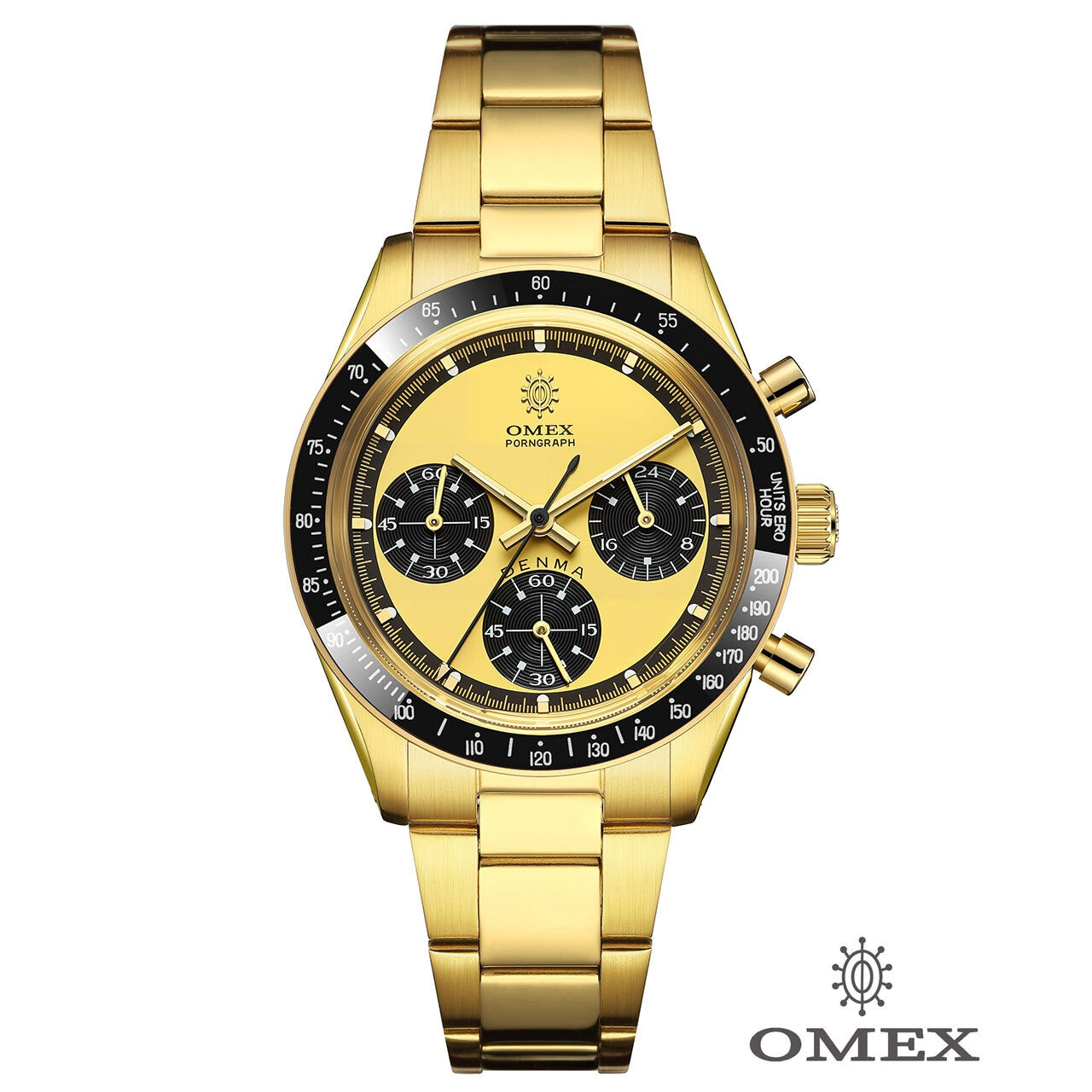 【レビュー特典付き】OMEX DENMA ヴィンテージモデル 珍宝ソーニューマンゴールド×ゴールド(ブラックベゼル)