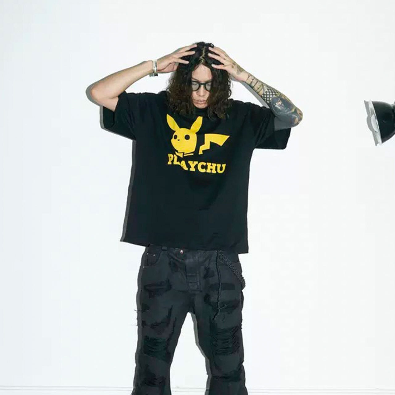 PLAYCHU Tシャツ 全2色【ご注文から2~4週間前後での発送】