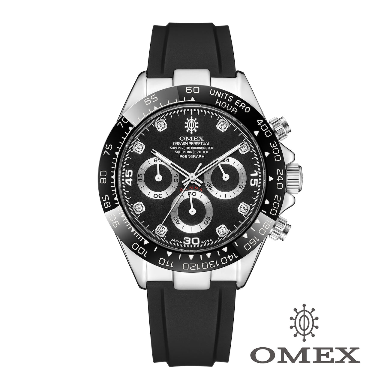 OMEX ラブホのデンマ シルバー×ブラック