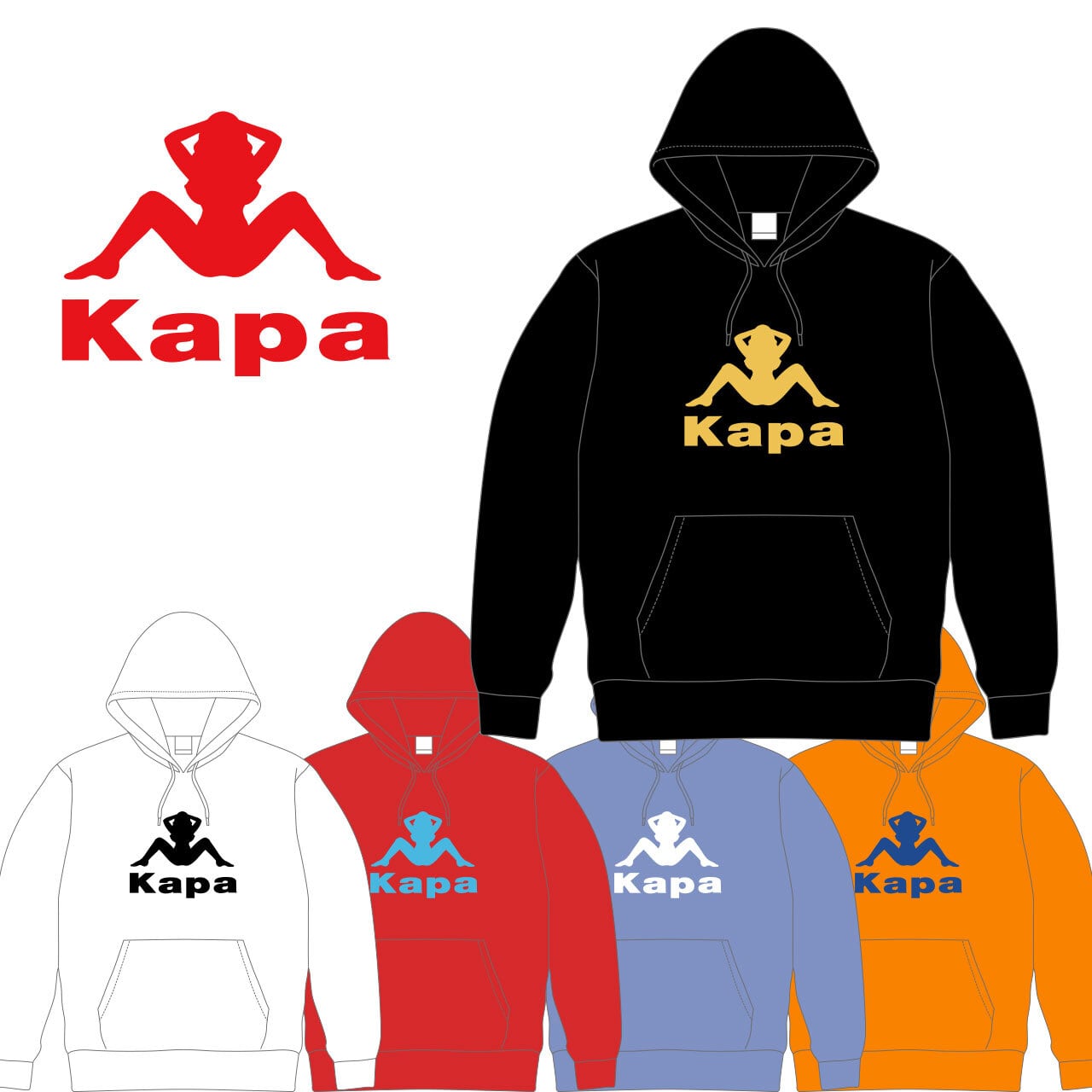 KAPAっとご開帳 フーディー パーカー【ご注文から4週間前後での発送】