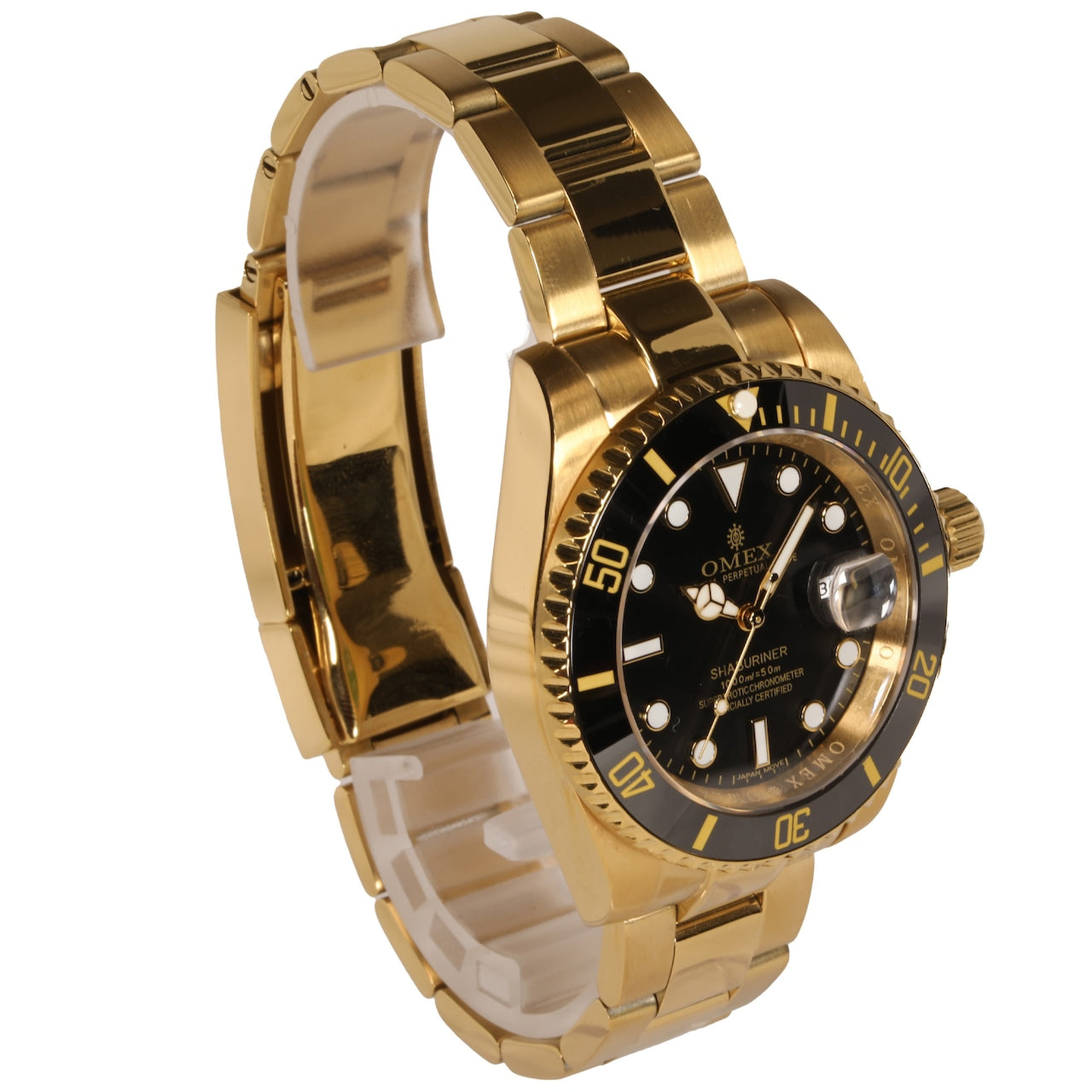 【レビュー特典付き】OMEX シャブリーナ オートマチック ゴールド×ブラック