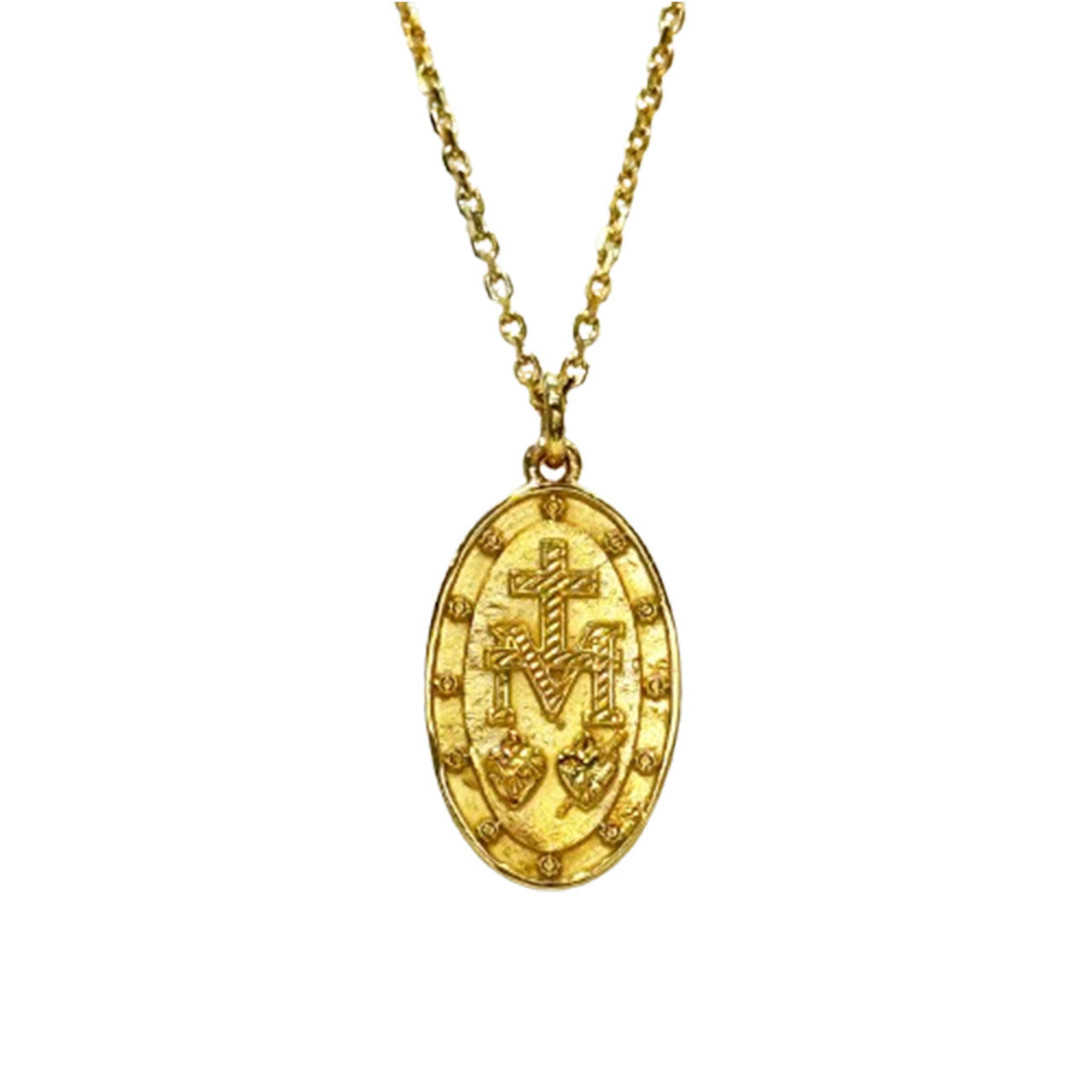 《受注生産》OMECO マリア ネックレス ペンダント ゴールド(Silver925/K18GP)※納期:約2~4週間