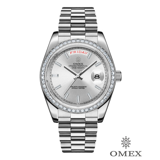 【スペシャルカスタムモデル】OMEX ワンナイト オートマチック モアサナイトカスタム  シルバー×シルバー
