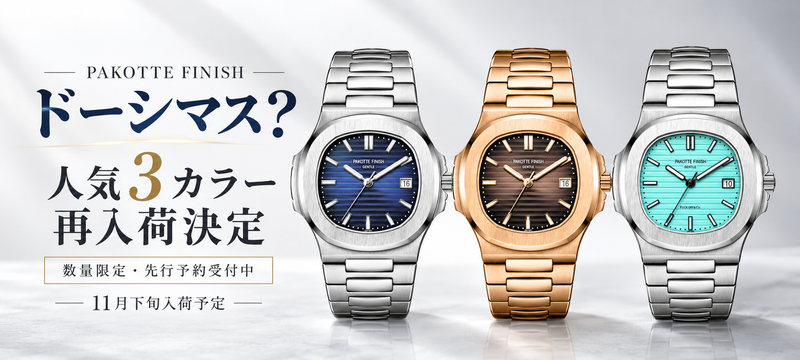 【少量再入荷決定】大人気 PAKOTTE FINISH ドーシマス？モデル 先行予約受付開始！