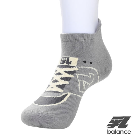 乳balance スニーカーソックス グレー