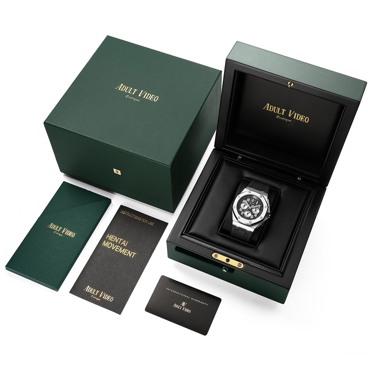 【レビュー特典付き】Adult Video Erotic シルバーブラック