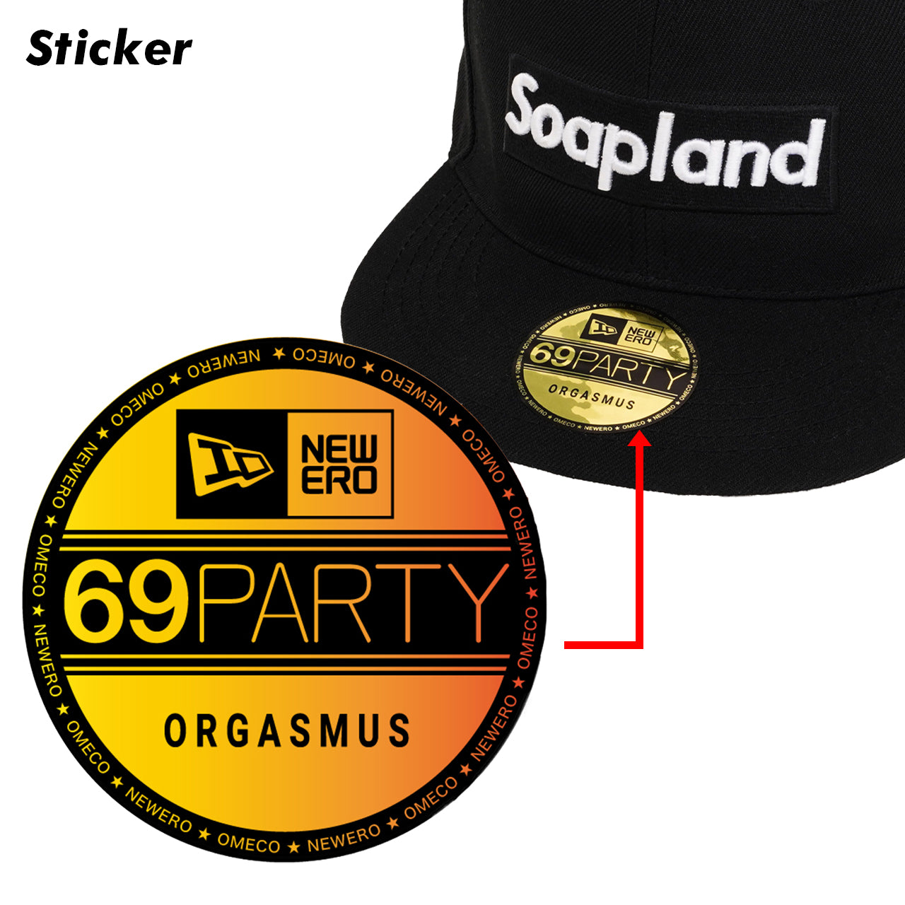 NEW ERO × Soapland フラットバイザー キャップ