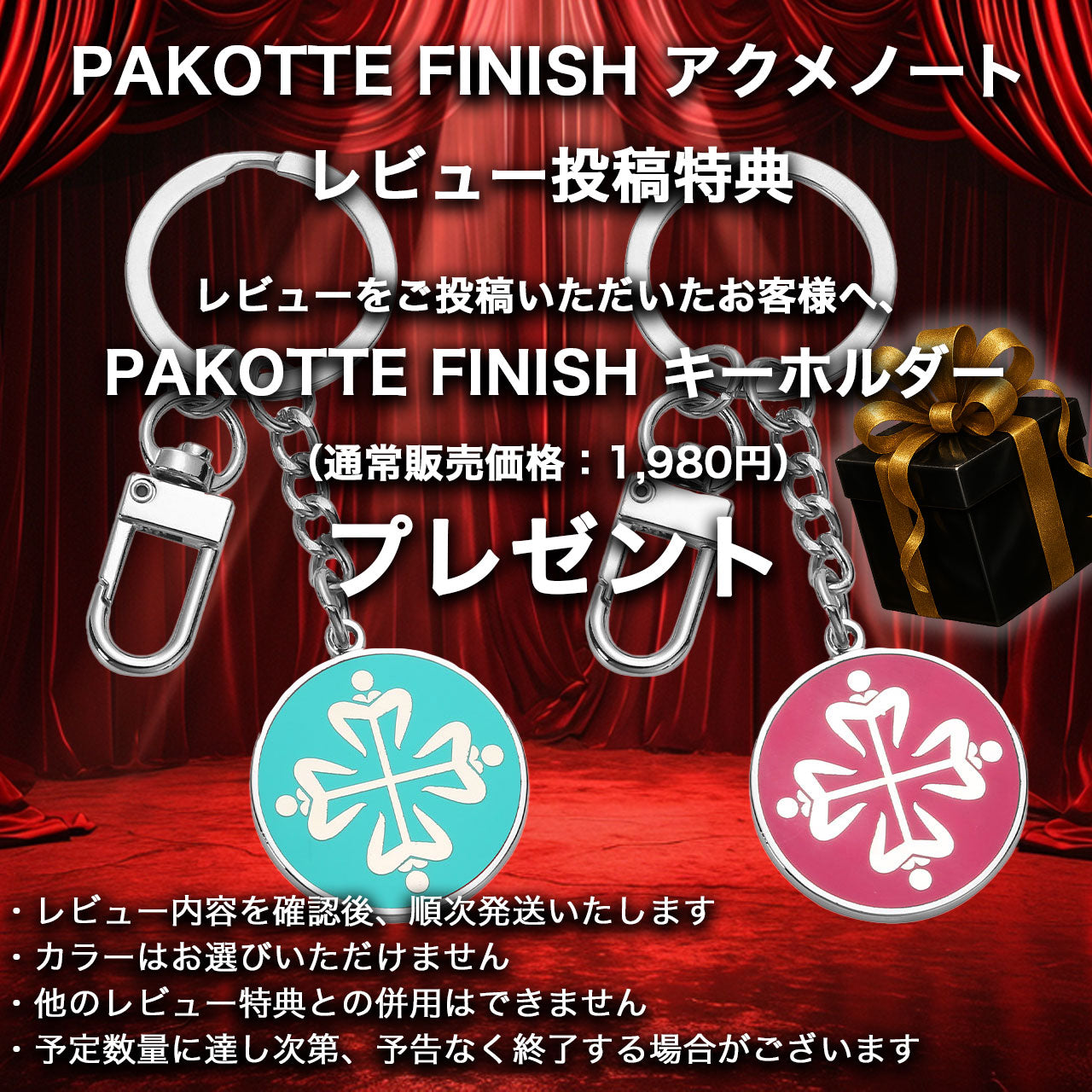 【レビュー特典付き】PAKOTTE FINISH アクメノート シルバー×ブラック