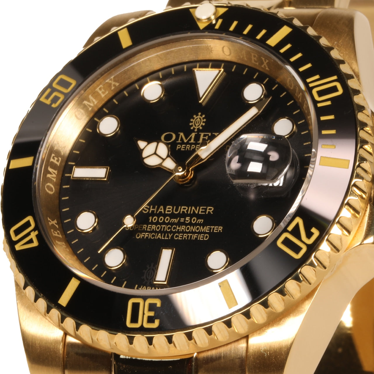 【レビュー特典付き】OMEX シャブリーナ オートマチック ゴールド×ブラック