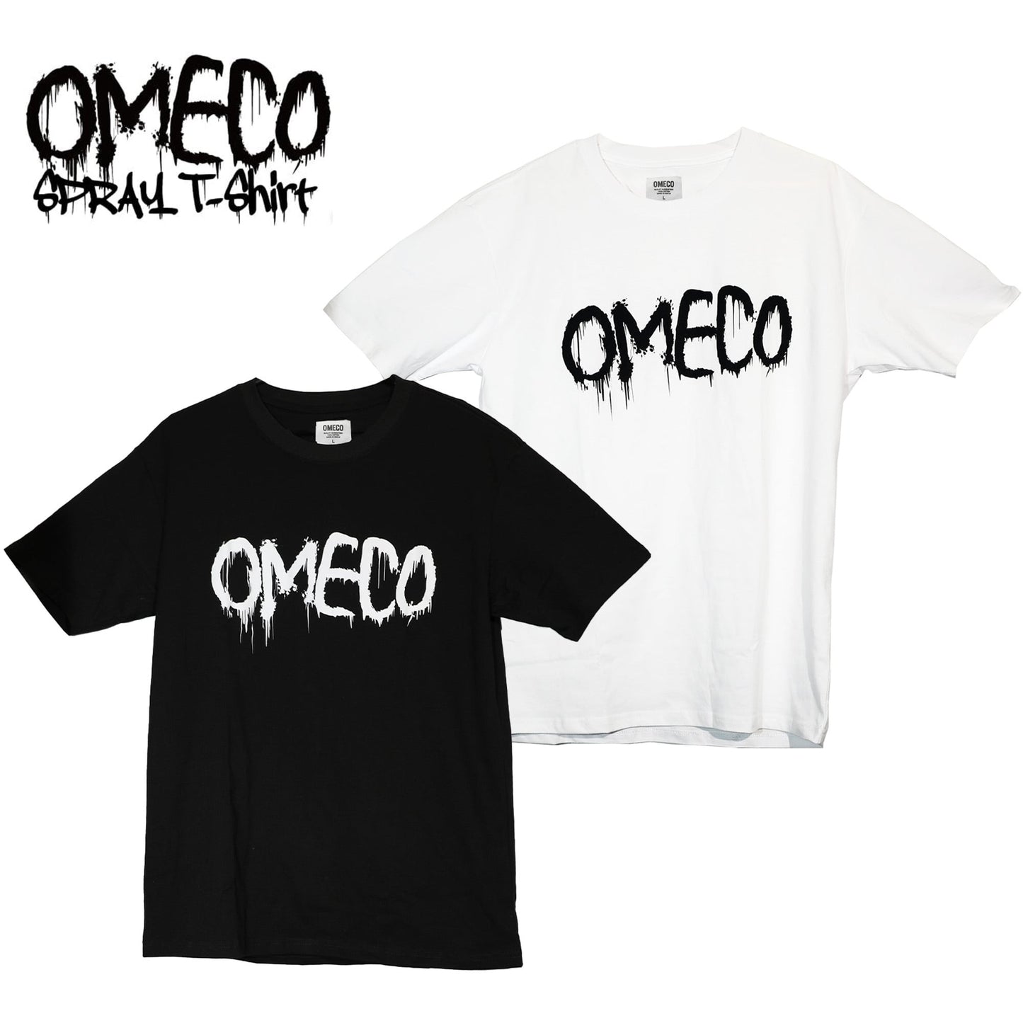 OMECO スプレーロゴ Tシャツ
