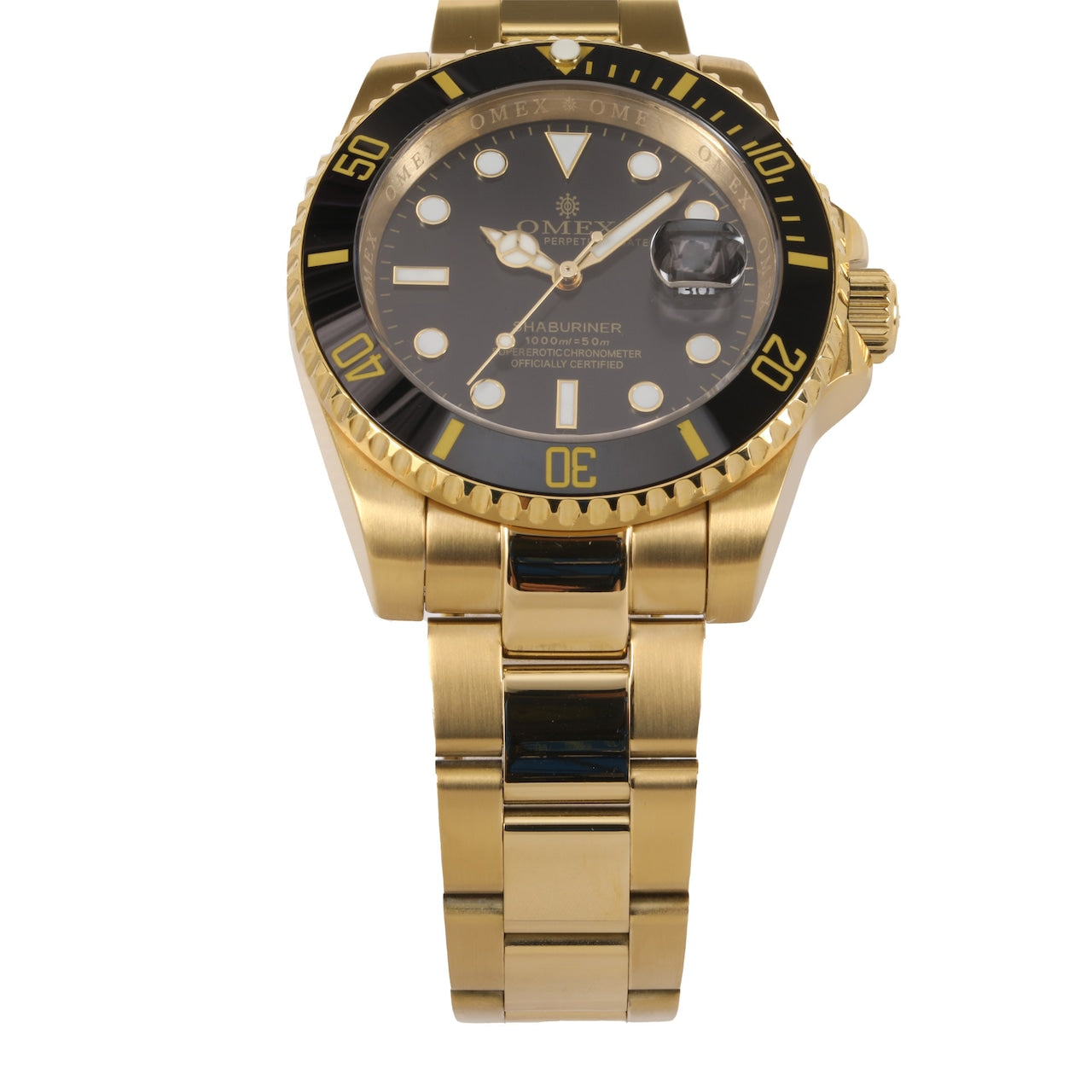 【レビュー特典付き】OMEX シャブリーナ オートマチック ゴールド×ブラック