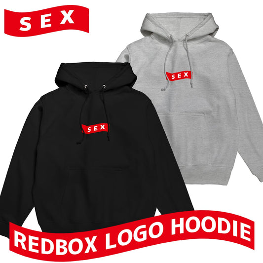 ウェーブ レッドボックス SEX ロゴ プルオーバー フーディー【ご注文から4週間前後での発送】