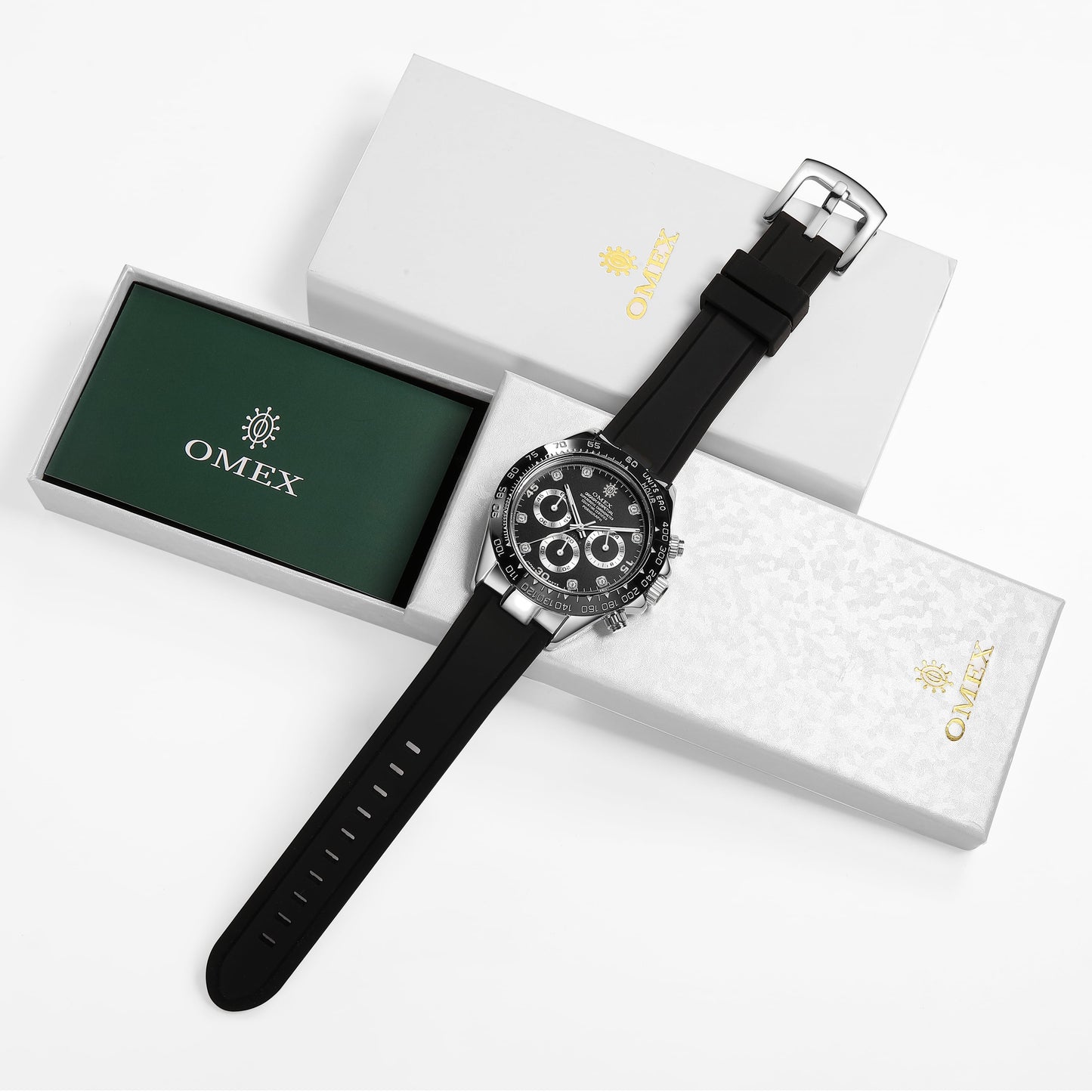 OMEX ラブホのデンマ シルバー×ブラック