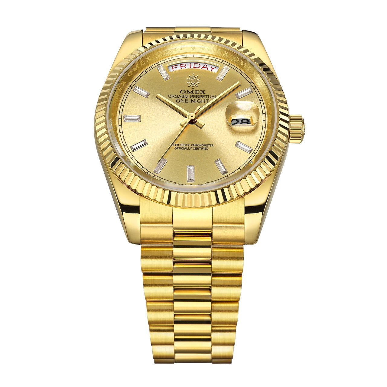 【レビュー特典付き】OMEX ワンナイト オートマチック ゴールド×ゴールド