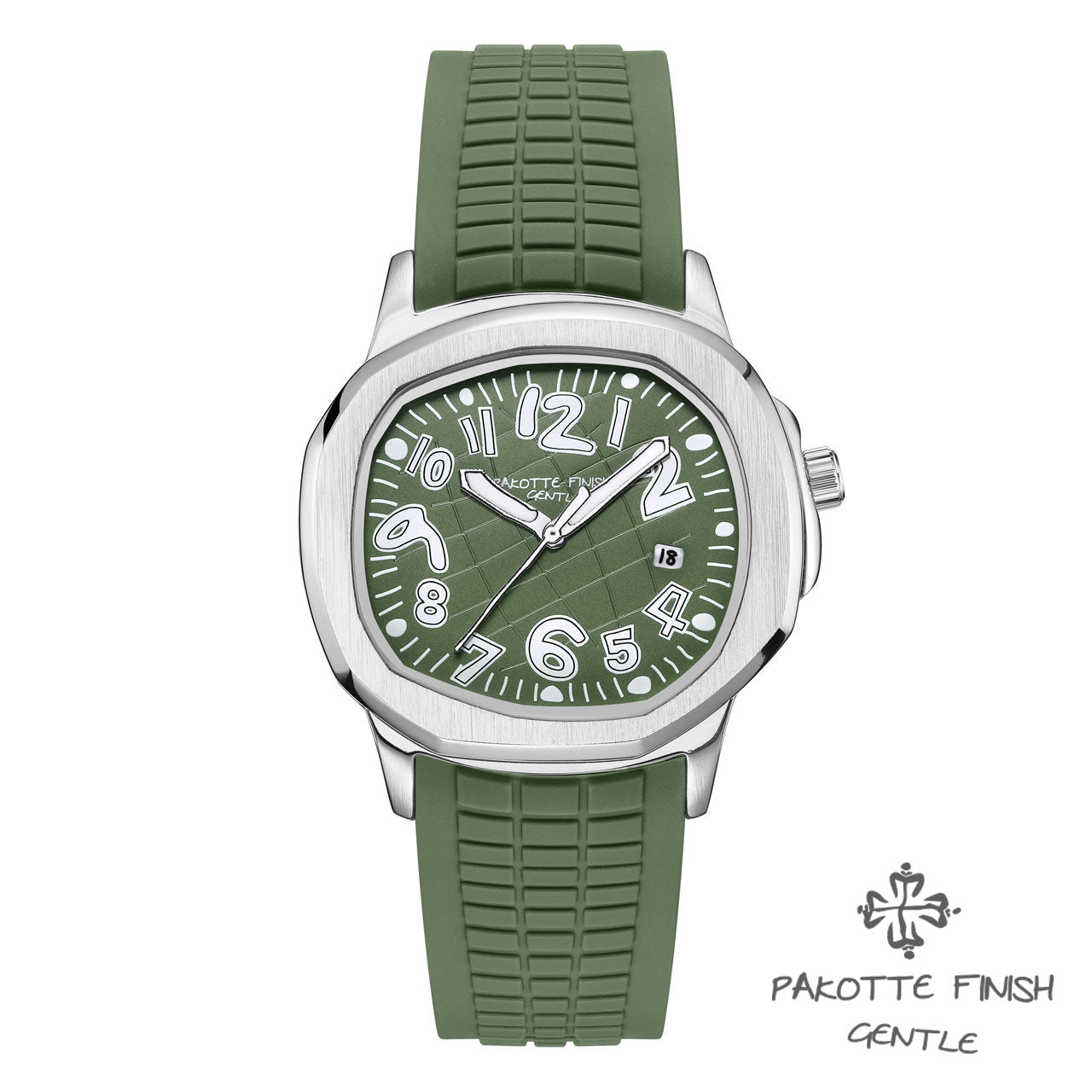 【予約受付中】PAKOTTE FINISH アクメノート コミック シルバー×グリーン【11月中旬より順次発送】