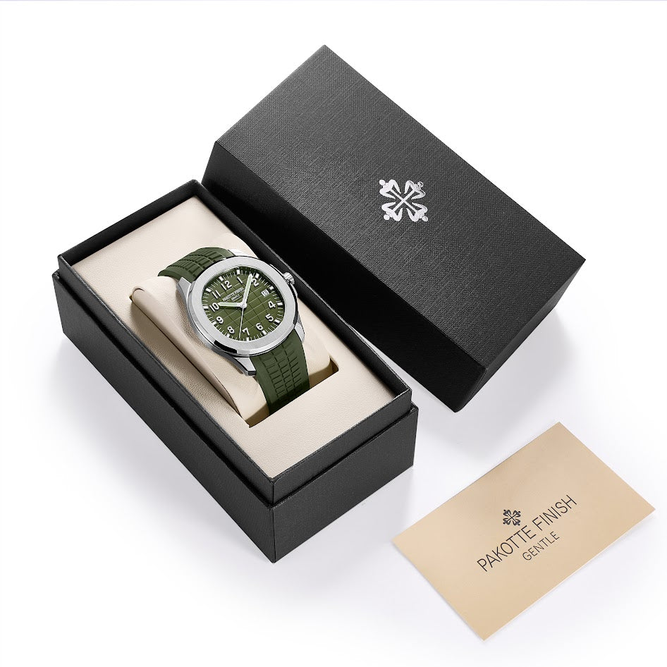 【レビュー特典付き】PAKOTTE FINISH アクメノート シルバー×グリーン