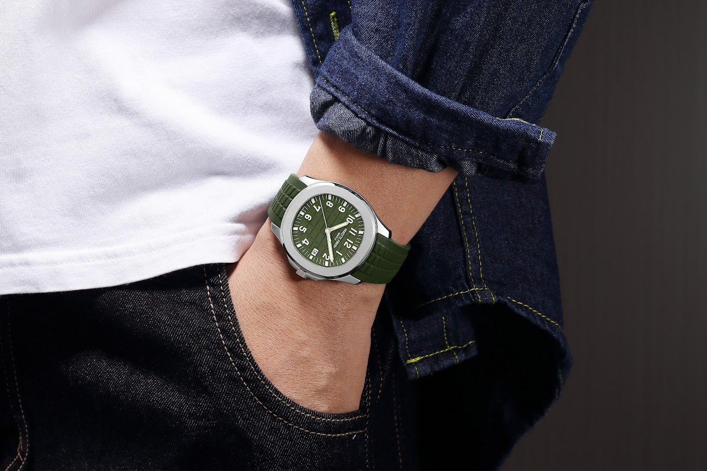 【レビュー特典付き】PAKOTTE FINISH アクメノート シルバー×グリーン