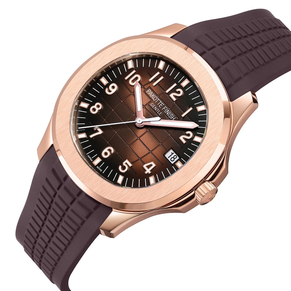 【レビュー特典付き】PAKOTTE FINISH アクメノート  ピンクゴールド×コーヒー