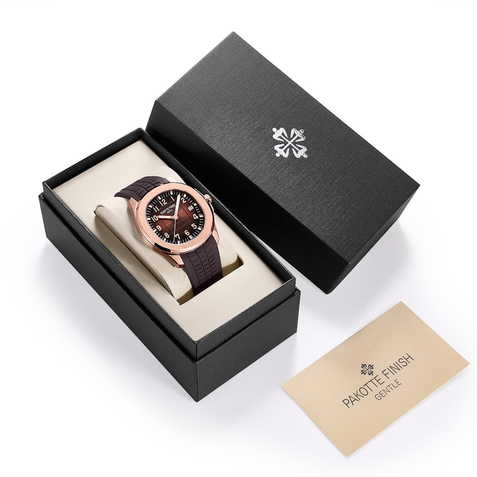 【レビュー特典付き】PAKOTTE FINISH アクメノート  ピンクゴールド×コーヒー