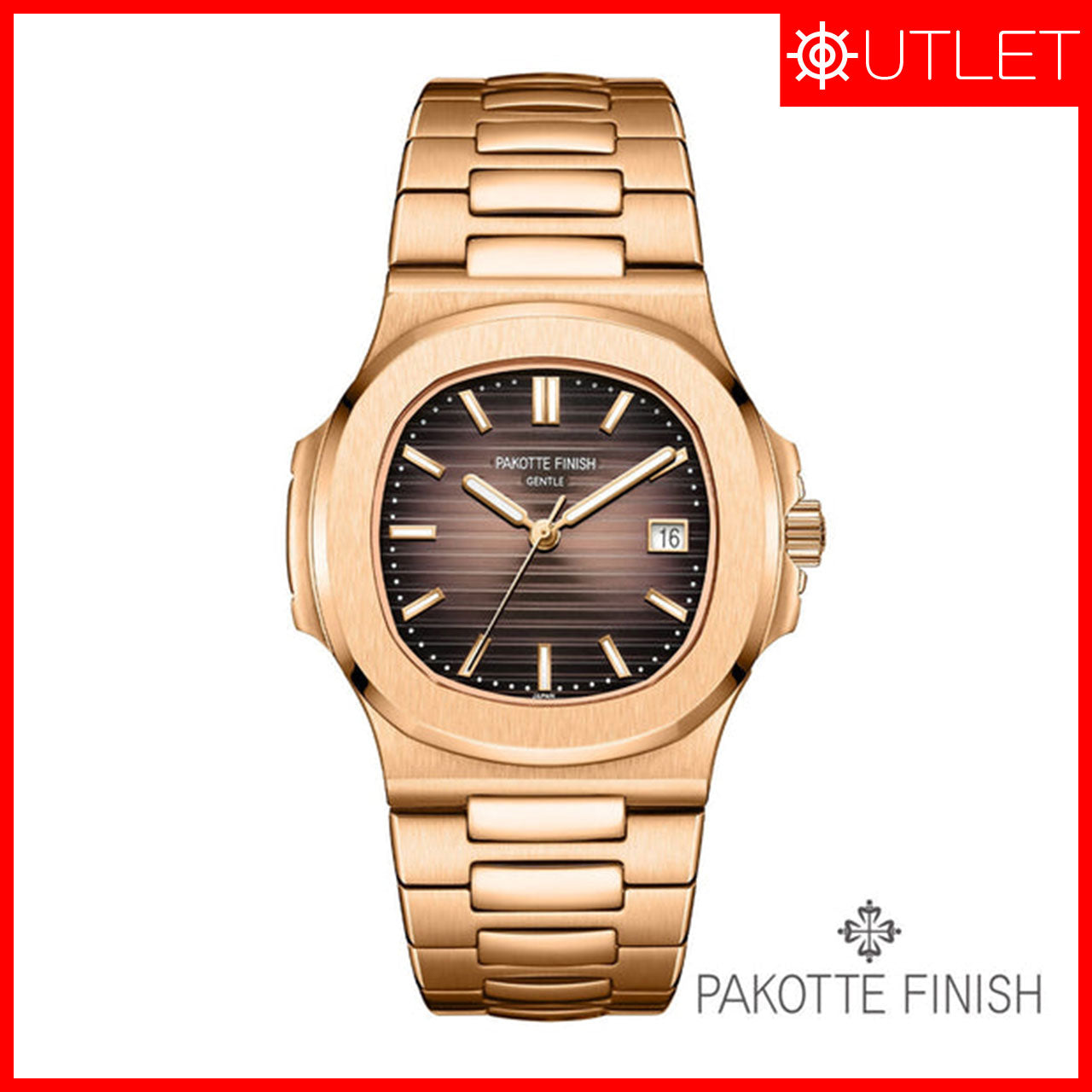 【アウトレット1点限り】PAKOTTE FINISH ドーシマス？モデル ピンクゴールド×コーヒー