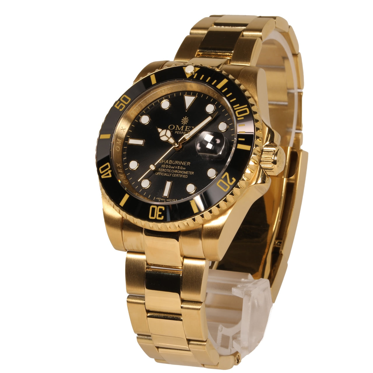 【レビュー特典付き】OMEX シャブリーナ オートマチック ゴールド×ブラック