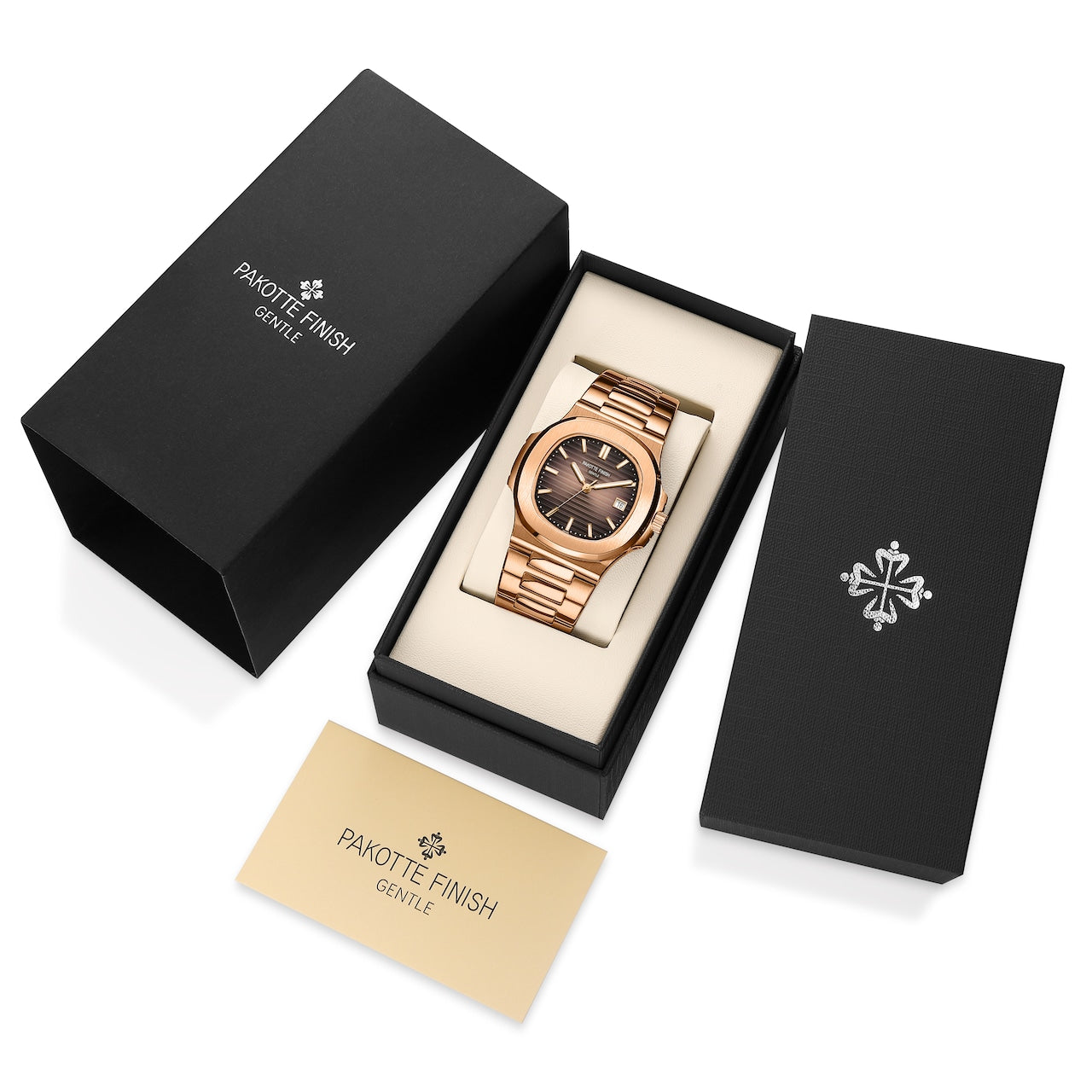 【レビュー特典付き】PAKOTTE FINISH ドーシマス？モデル ピンクゴールド×コーヒー