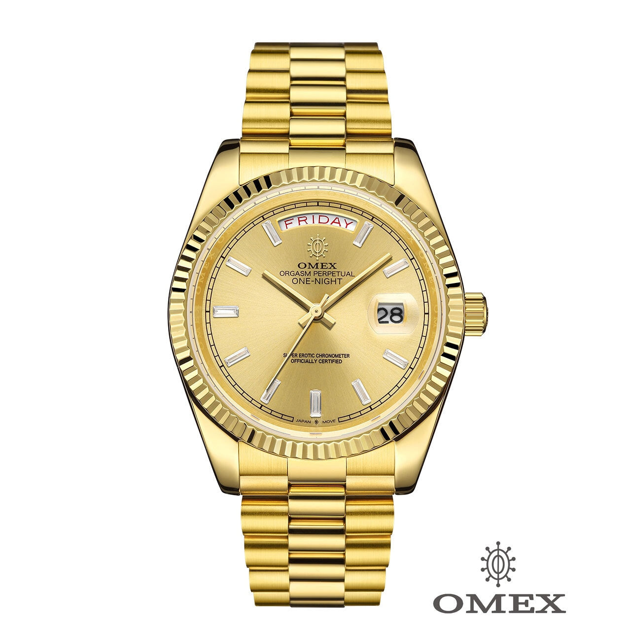 【レビュー特典付き】OMEX ワンナイト オートマチック ゴールド×ゴールド