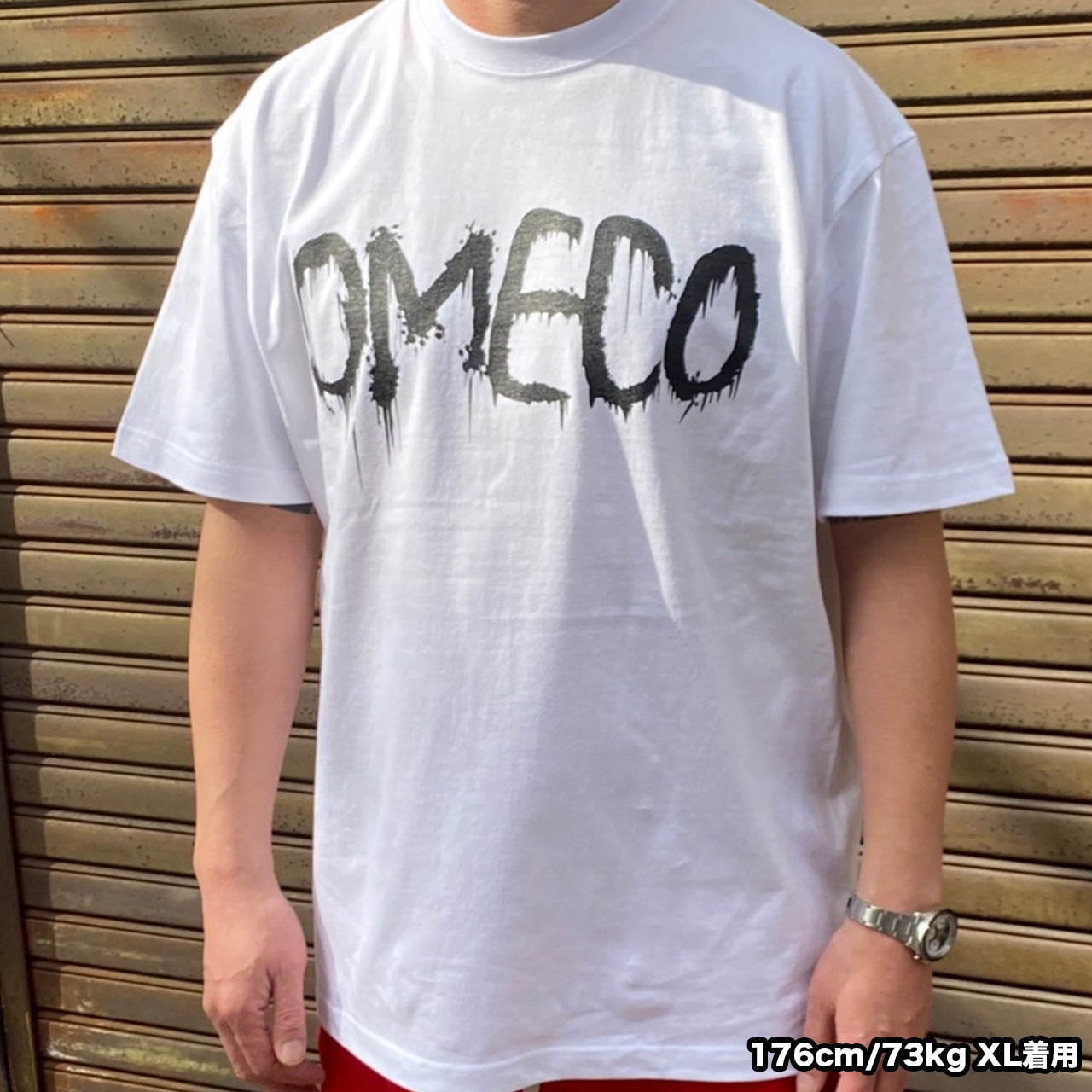 OMECO スプレーロゴ Tシャツ