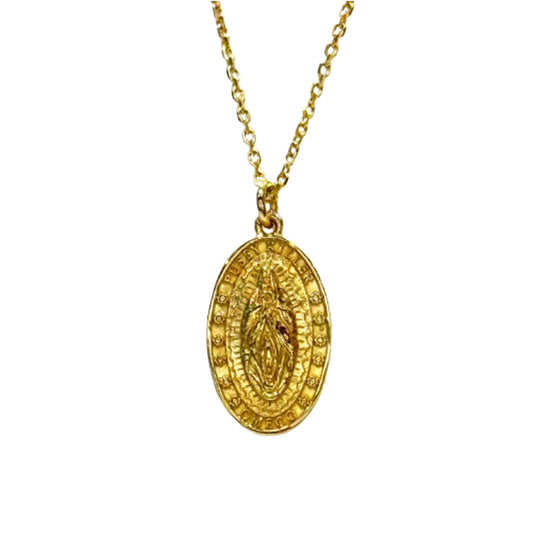 《受注生産》OMECO マリア ネックレス ペンダント ゴールド（Silver925/K18GP）※納期：約2～4週間