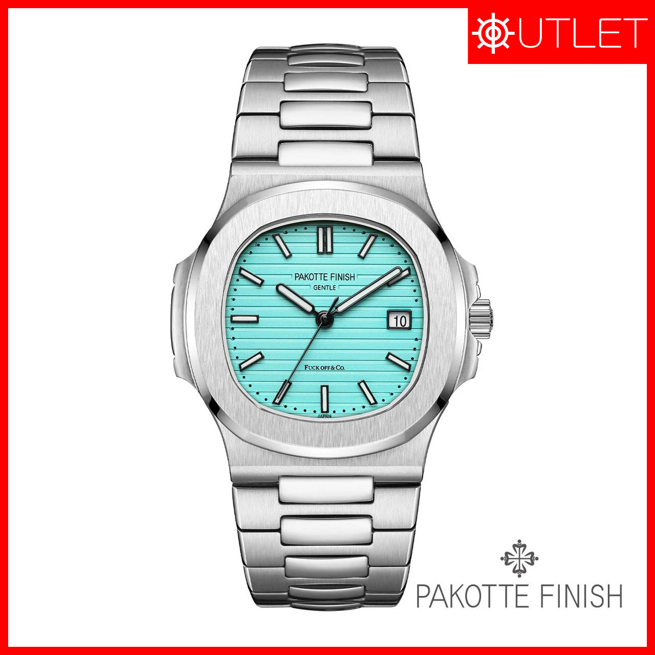 【アウトレット1点限り】PAKOTTE FINISH ドーシマス？モデル シルバー×Fuckoffブルー