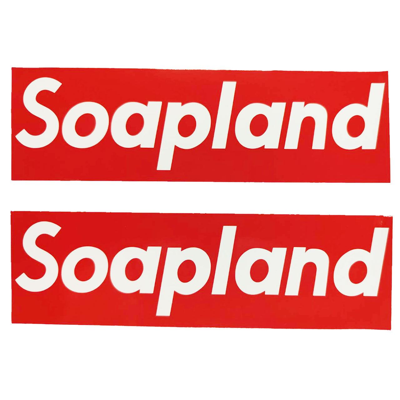Soapland ボックスロゴステッカー 2枚セット